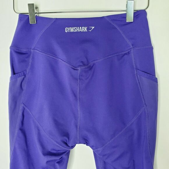 Gymshark High Rise Leggings Pockets Mesh Panels Gym Running Yoga - Picture 4 of 9